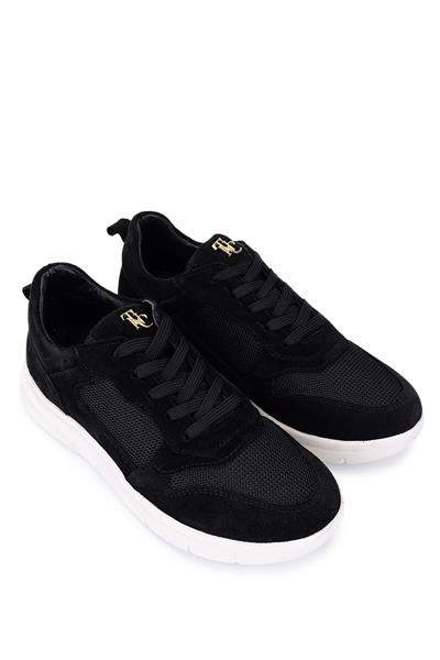Tamer Tanca Kadın Hakiki Deri Siyah Sneakers & Spor Ayakkabı