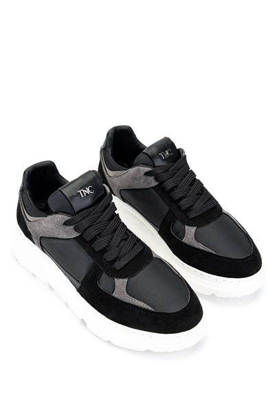 Tamer Tanca Kadın Hakiki Deri Siyah Sneakers & Spor Ayakkabı