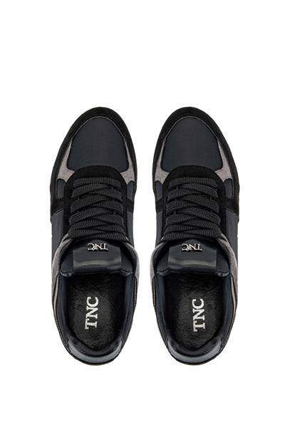 Tamer Tanca Kadın Hakiki Deri Siyah Sneakers & Spor Ayakkabı