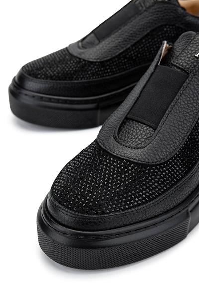 Tamer Tanca Kadın Hakiki Deri Siyah Sneakers & Spor Ayakkabı
