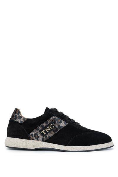 Tamer Tanca Kadın Hakiki Deri Siyah Sneakers & Spor Ayakkabı