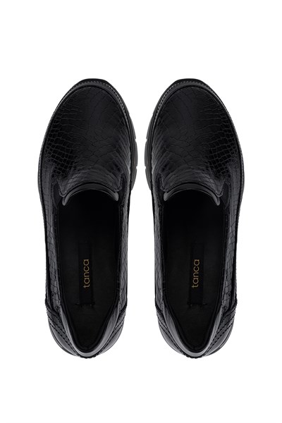 Tamer Tanca Kadın Hakiki Deri Siyah Sneakers & Spor Ayakkabı