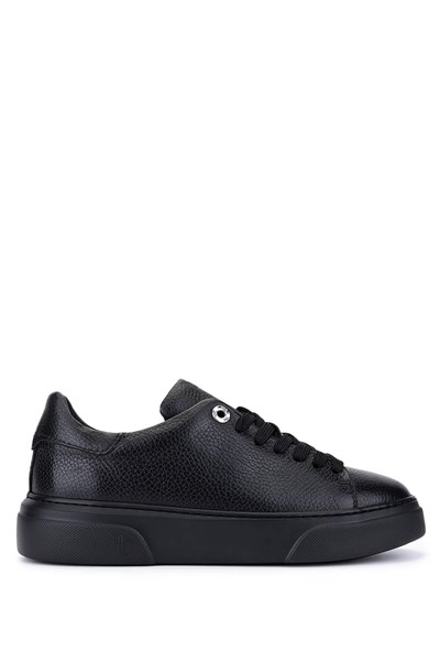 Tamer Tanca Kadın Hakiki Deri Siyah Sneakers & Spor Ayakkabı