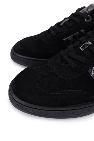 Tamer Tanca Kadın Hakiki Deri Siyah Sneakers & Spor Ayakkabı