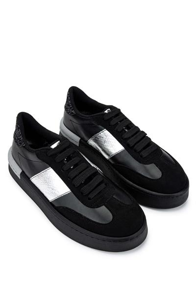 Tamer Tanca Kadın Hakiki Deri Siyah Sneakers & Spor Ayakkabı