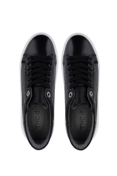 Tamer Tanca Kadın Hakiki Deri Siyah Sneakers & Spor Ayakkabı