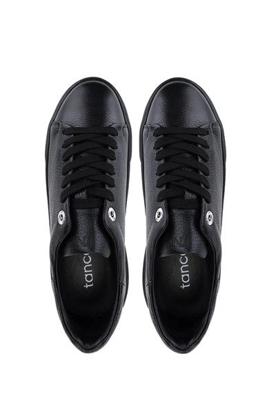 Tamer Tanca Kadın Hakiki Deri Siyah Sneakers & Spor Ayakkabı