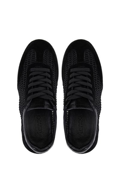 Tamer Tanca Kadın Hakiki Deri Siyah Sneakers & Spor Ayakkabı