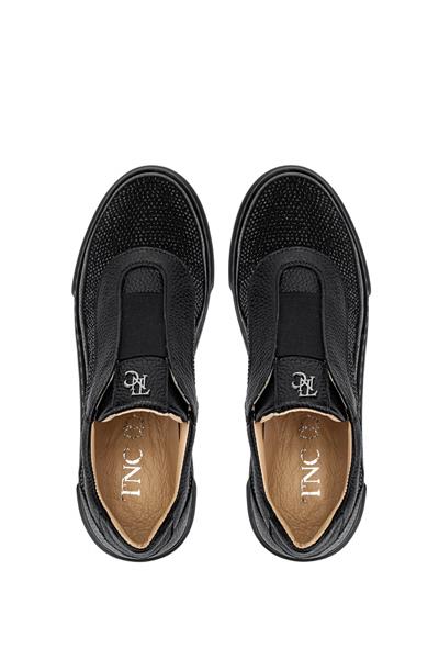 Tamer Tanca Kadın Hakiki Deri Siyah Sneakers & Spor Ayakkabı