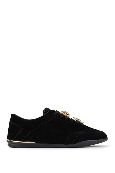 Tamer Tanca Kadın Hakiki Deri Siyah Süet Sneakers & Spor Ayakkabı
