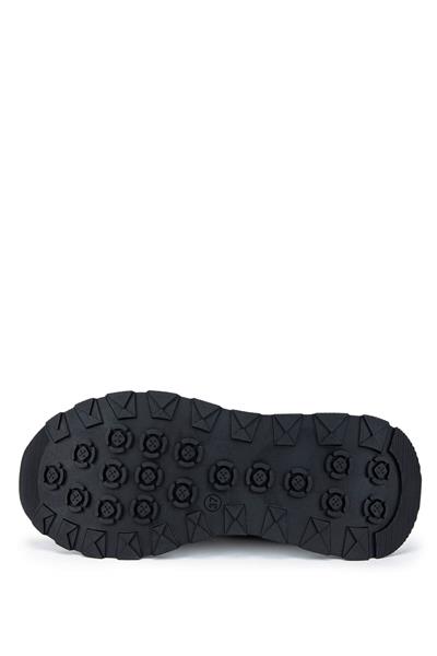 Tamer Tanca Kadın Hakiki Deri Siyah Süet Sneakers & Spor Ayakkabı
