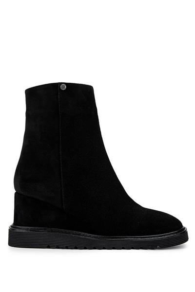 Tamer Tanca Kadın Hakiki Deri Siyah Süet Casual Bot