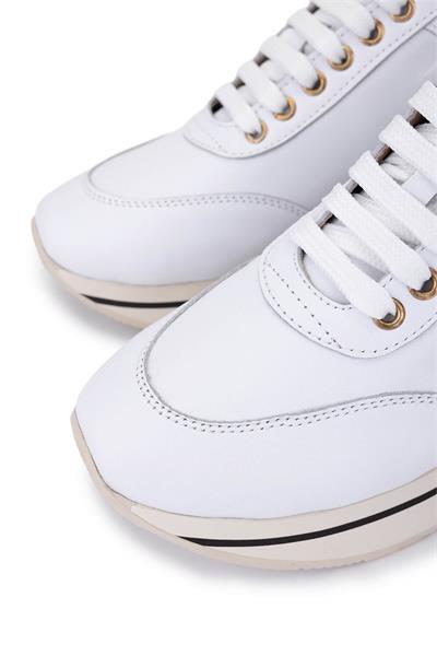Tamer Tanca Kadın Hakiki Deri Krem Sneakers & Spor Ayakkabı