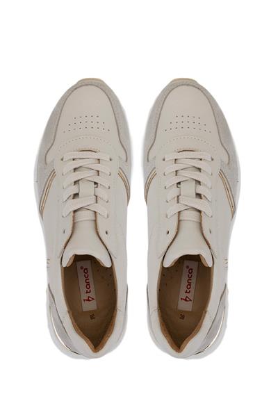 Tamer Tanca Kadın Hakiki Deri Bej Süet Sneakers & Spor Ayakkabı