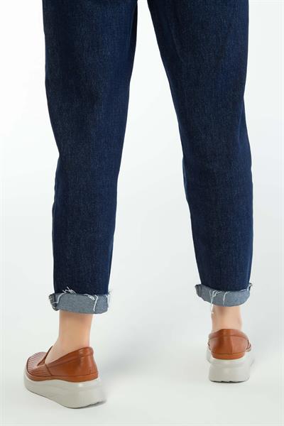 Tamer Tanca Kadın Hakiki Deri Taba Comfort Ayakkabı