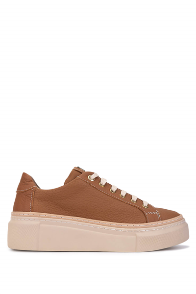 Tamer Tanca Kadın Hakiki Deri Taba Floter Sneakers & Spor Ayakkabı