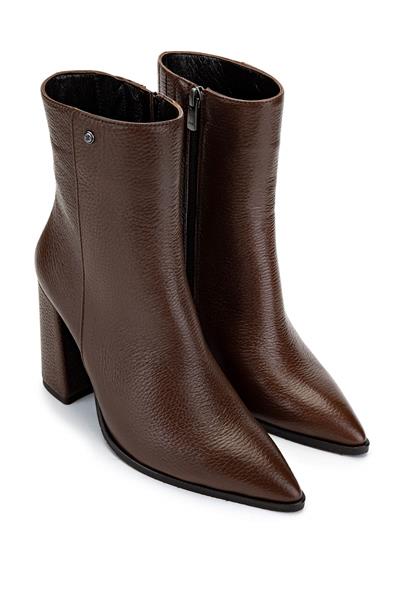 Tamer Tanca Kadın Hakiki Deri Taba Floter Klasik Bot