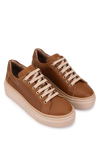 Tamer Tanca Kadın Hakiki Deri Taba Sneakers & Spor Ayakkabı