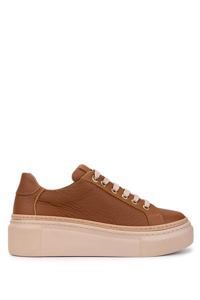 Tamer Tanca Kadın Hakiki Deri Taba Sneakers & Spor Ayakkabı