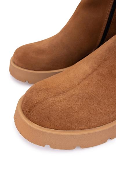 Tamer Tanca Kadın Hakiki Deri Taba Süet Casual Bot