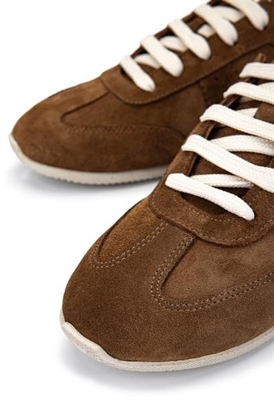 Tamer Tanca Kadın Hakiki Deri Tütün Süet Sneakers & Spor Ayakkabı