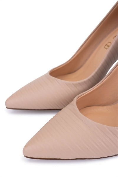 Tamer Tanca Kadın Hakiki Deri Vizon Stiletto Ayakkabı