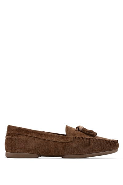Tamer Tanca Kadın Kahverengi Loafer Ayakkabı