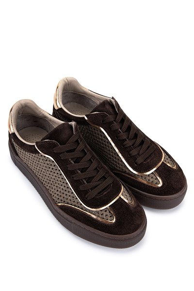 Tamer Tanca Kadın Kahverengi Süet Sneakers & Spor Ayakkabı