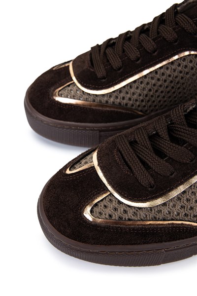 Tamer Tanca Kadın Kahverengi Süet Sneakers & Spor Ayakkabı