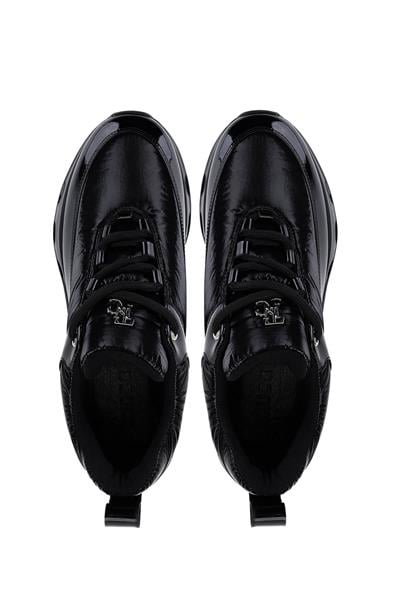 Tamer Tanca Kadın Siyah Rugan Sneakers & Spor Ayakkabı