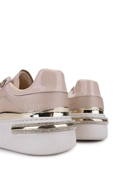 Tamer Tanca Kadın Suni Deri Bej Sneakers & Spor Ayakkabı