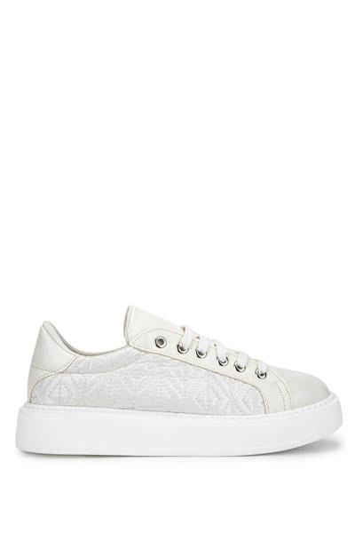 Tamer Tanca Kadın Suni Deri Beyaz Sneakers & Spor Ayakkabı