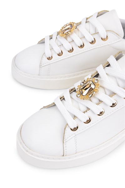 Tamer Tanca Kadın Suni Deri Beyaz Sneakers & Spor Ayakkabı