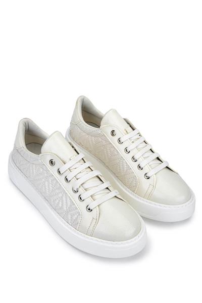 Tamer Tanca Kadın Suni Deri Beyaz Sneakers & Spor Ayakkabı