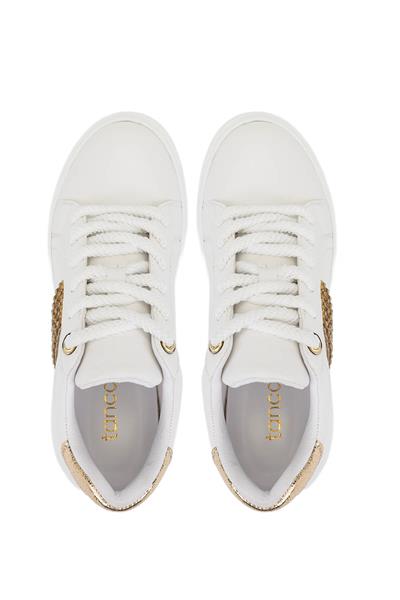 Tamer Tanca Kadın Suni Deri Beyaz Sneakers & Spor Ayakkabı