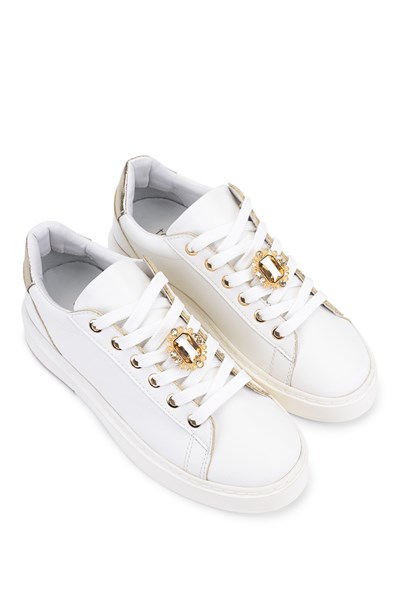 Tamer Tanca Kadın Suni Deri Beyaz Sneakers & Spor Ayakkabı