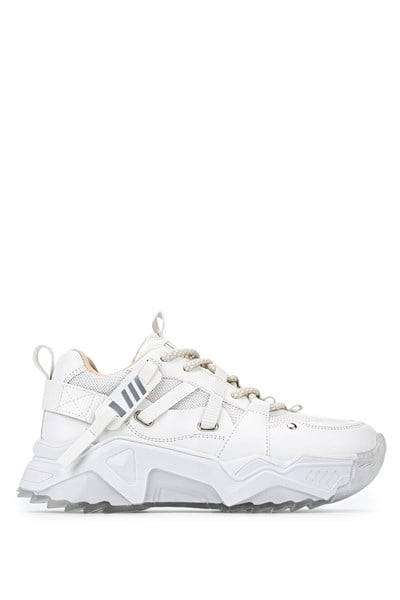 Tamer Tanca Kadın Suni Deri Beyaz Sneakers & Spor Ayakkabı