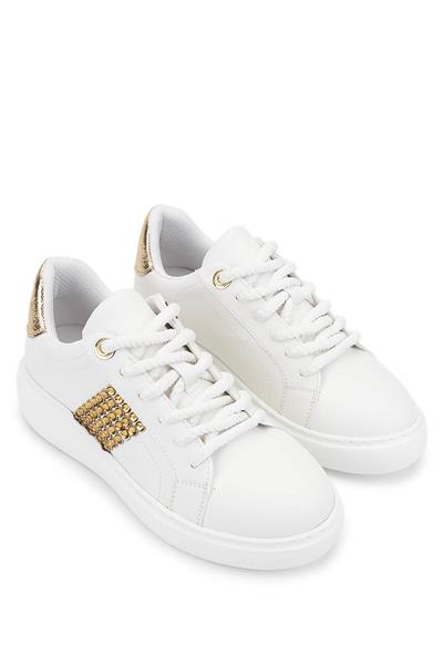Tamer Tanca Kadın Suni Deri Beyaz Sneakers & Spor Ayakkabı