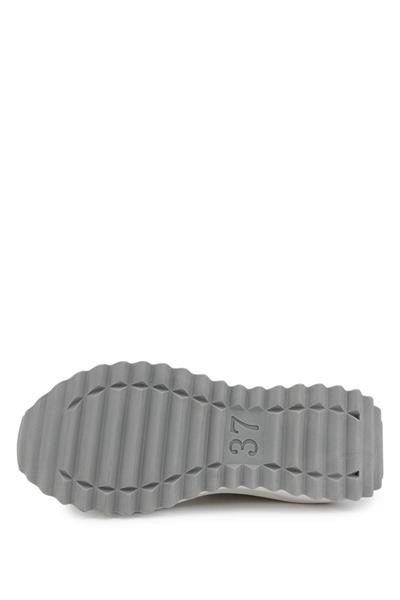 Tamer Tanca Kadın Suni Deri Beyaz/Gri/Lame Sneakers & Spor Ayakkabı