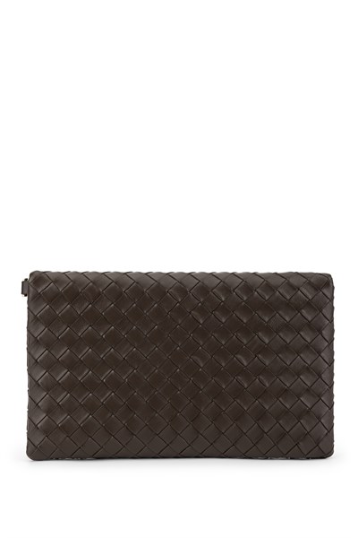 Tamer Tanca Kadın Suni Deri Kahverengi Clutch Çanta