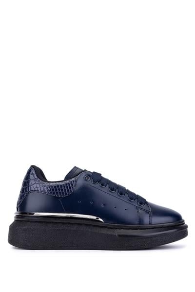 Tamer Tanca Kadın Suni Deri Lacivert Sneakers & Spor Ayakkabı