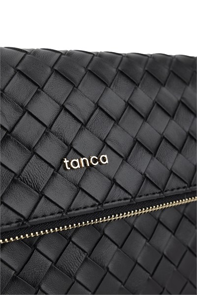 Tamer Tanca Kadın Suni Deri Siyah Clutch Çanta