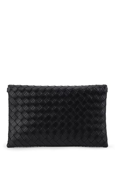 Tamer Tanca Kadın Suni Deri Siyah Clutch Çanta