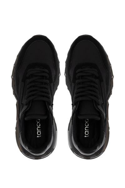 Tamer Tanca Kadın Suni Deri Siyah Sneakers & Spor Ayakkabı