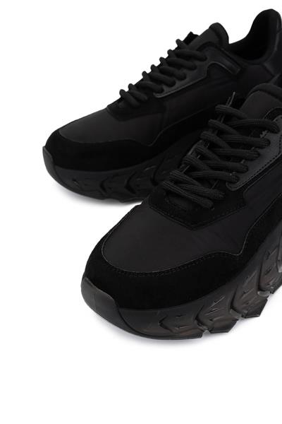 Tamer Tanca Kadın Suni Deri Siyah Sneakers & Spor Ayakkabı