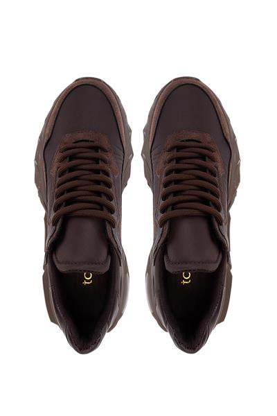 Tamer Tanca Kadın Suni Deri Kahve Sneakers & Spor Ayakkabı