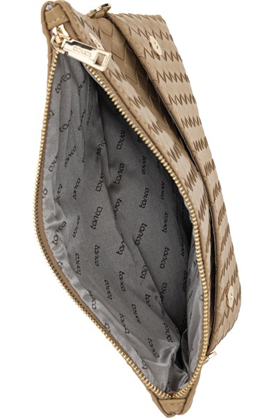Tamer Tanca Kadın Suni Deri Vizon Clutch Çanta