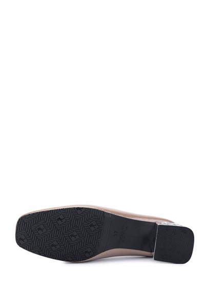 Tamer Tanca Kadın Suni Deri Vizon Rugan Topuklu Ayakkabı