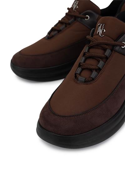 Tamer Tanca Kadın Suni Deri/Tekstil Kahverengi Sneakers & Spor Ayakkabı
