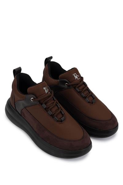 Tamer Tanca Kadın Suni Deri/Tekstil Kahverengi Sneakers & Spor Ayakkabı
